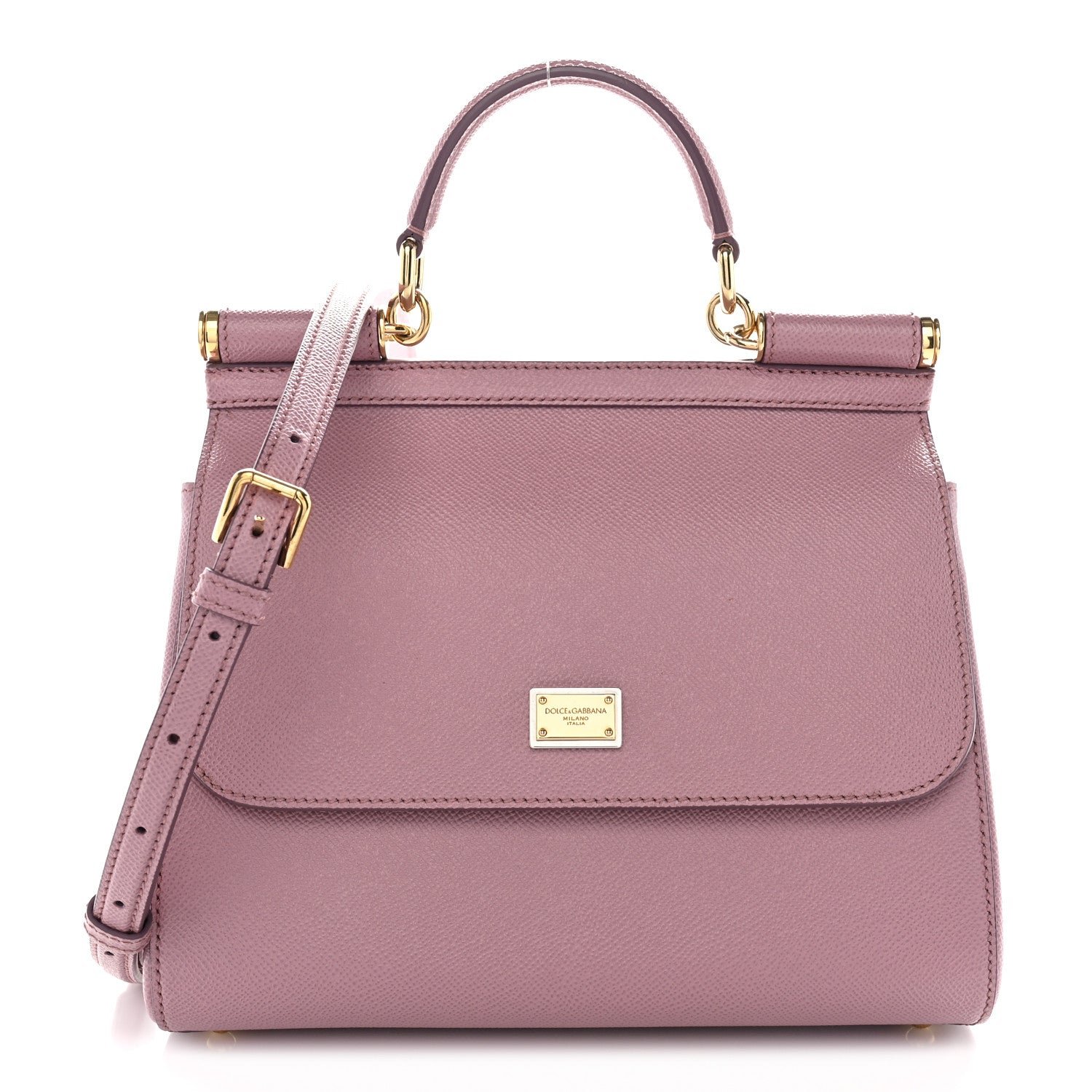 Dolce & Gabbana Dauphine Medium Miss Sicily Satchel Rose Poudre