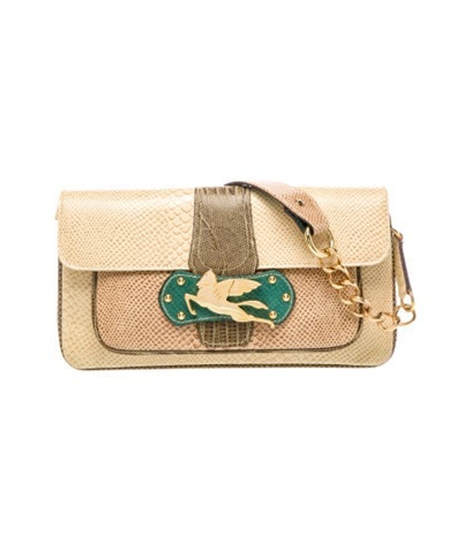 Etro Embossed Leather Shoulder Bag
