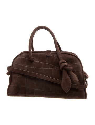 Suede Top Handle Bag