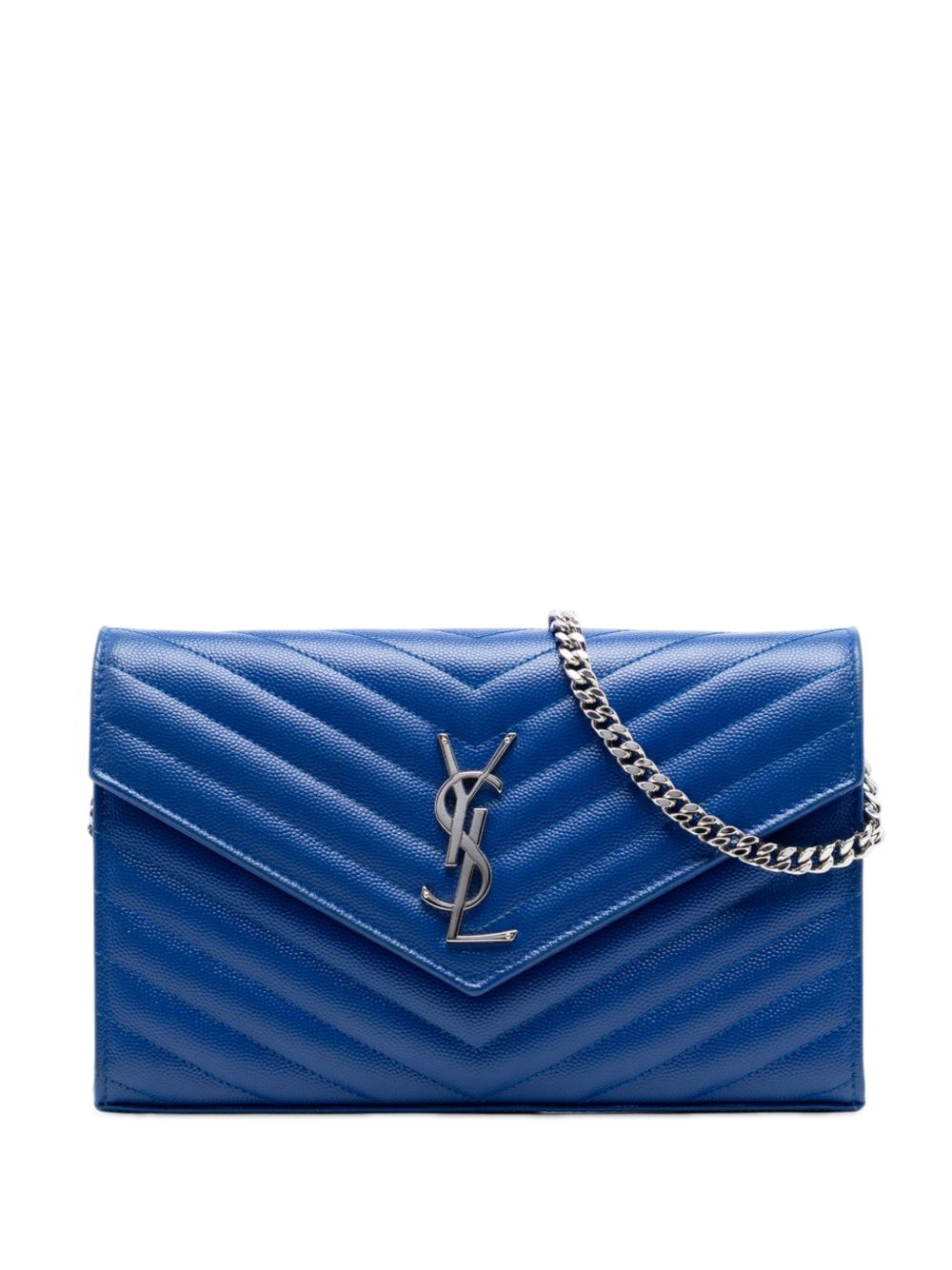 2018 Grain De Poudre Chevron Monogram Envelope Chain Wallet crossbody bag