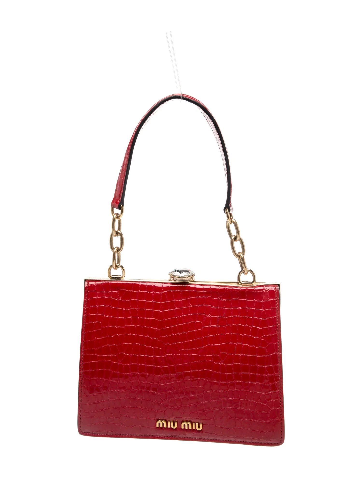 Miu Miu Leather Top Handle Bag
