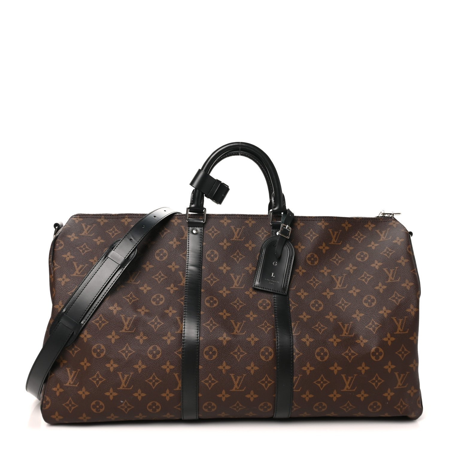 Louis Vuitton Louis Vuitton Monogram Macassar Keepall Bandouliere 55