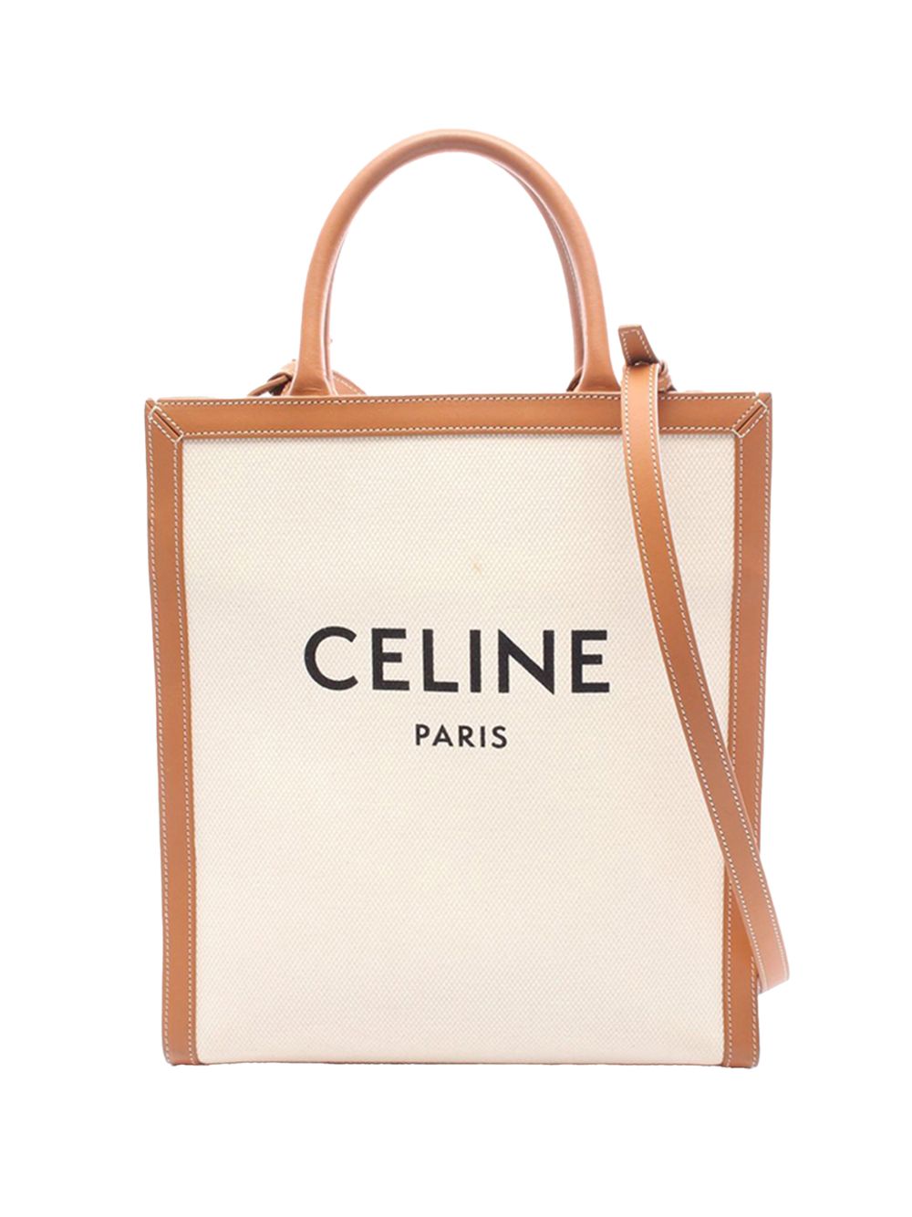 Celine 2010-2026 Small Canvas Vertical Cabas satchel