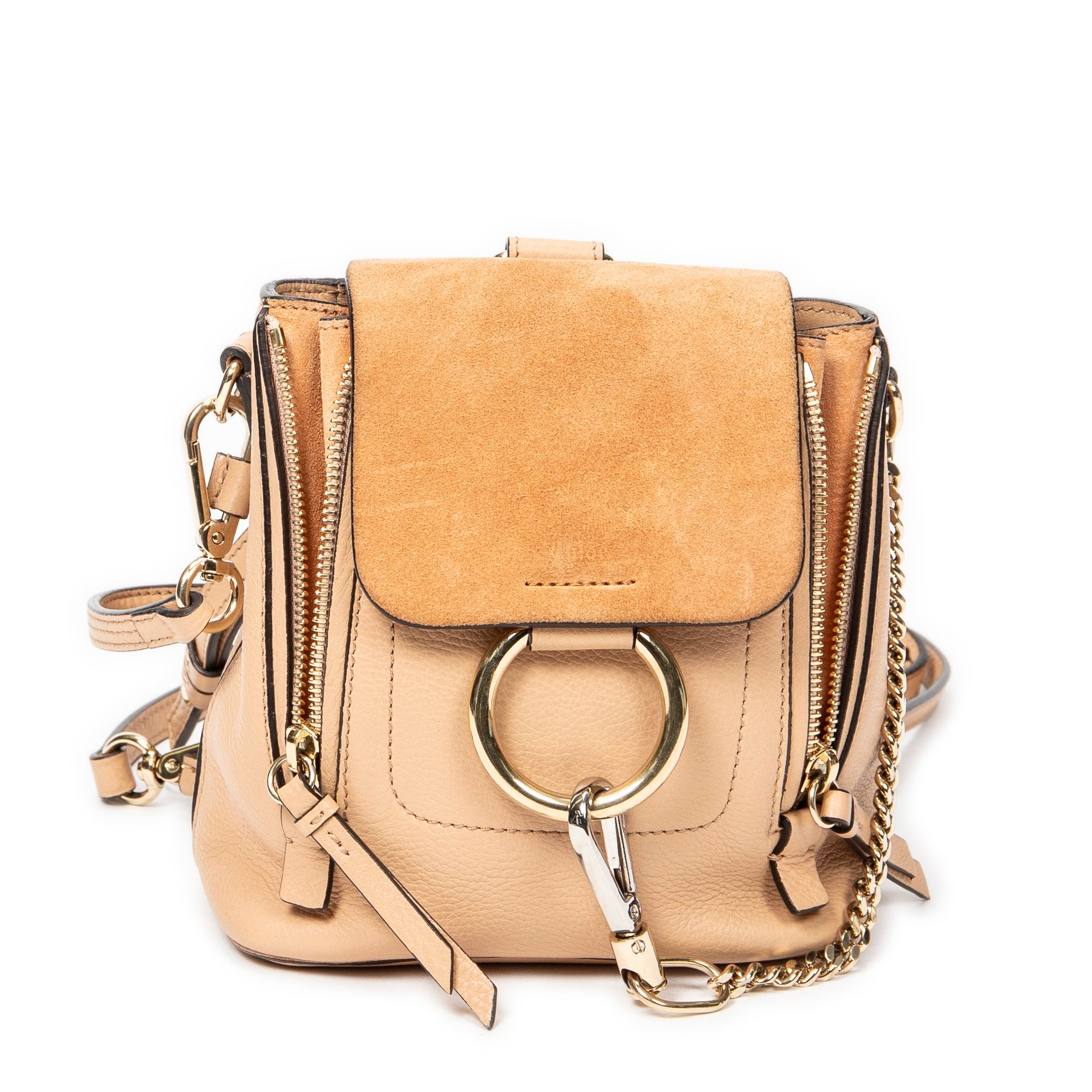 Leather backpack