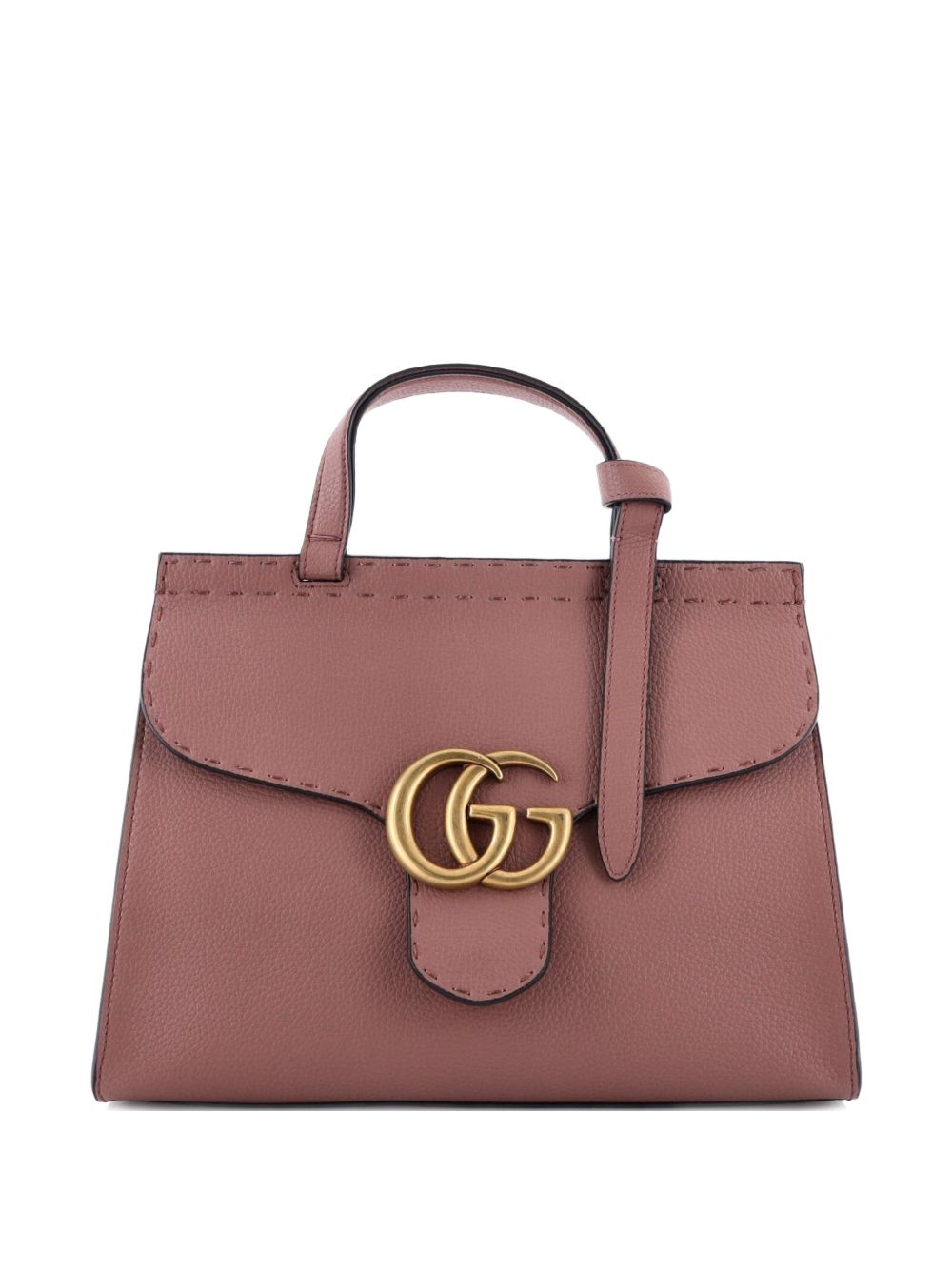 GG Marmont Top Handle Bag Leather Small satchel