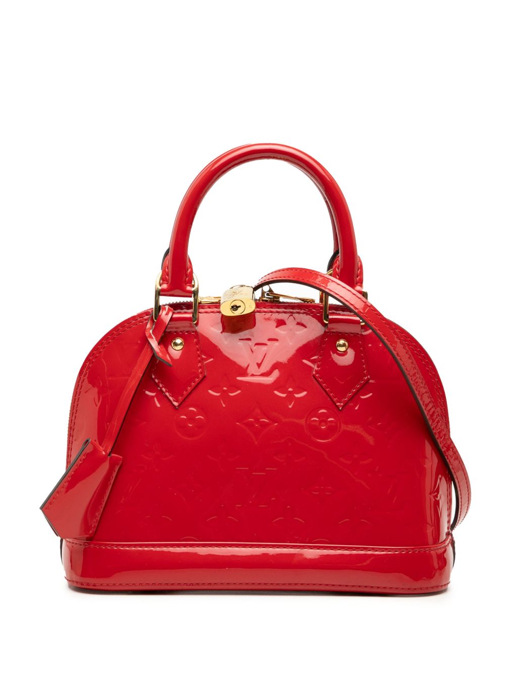 2014 Monogram Vernis Alma BB satchel