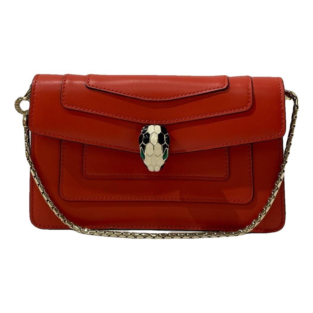 Serpenti leather handbag