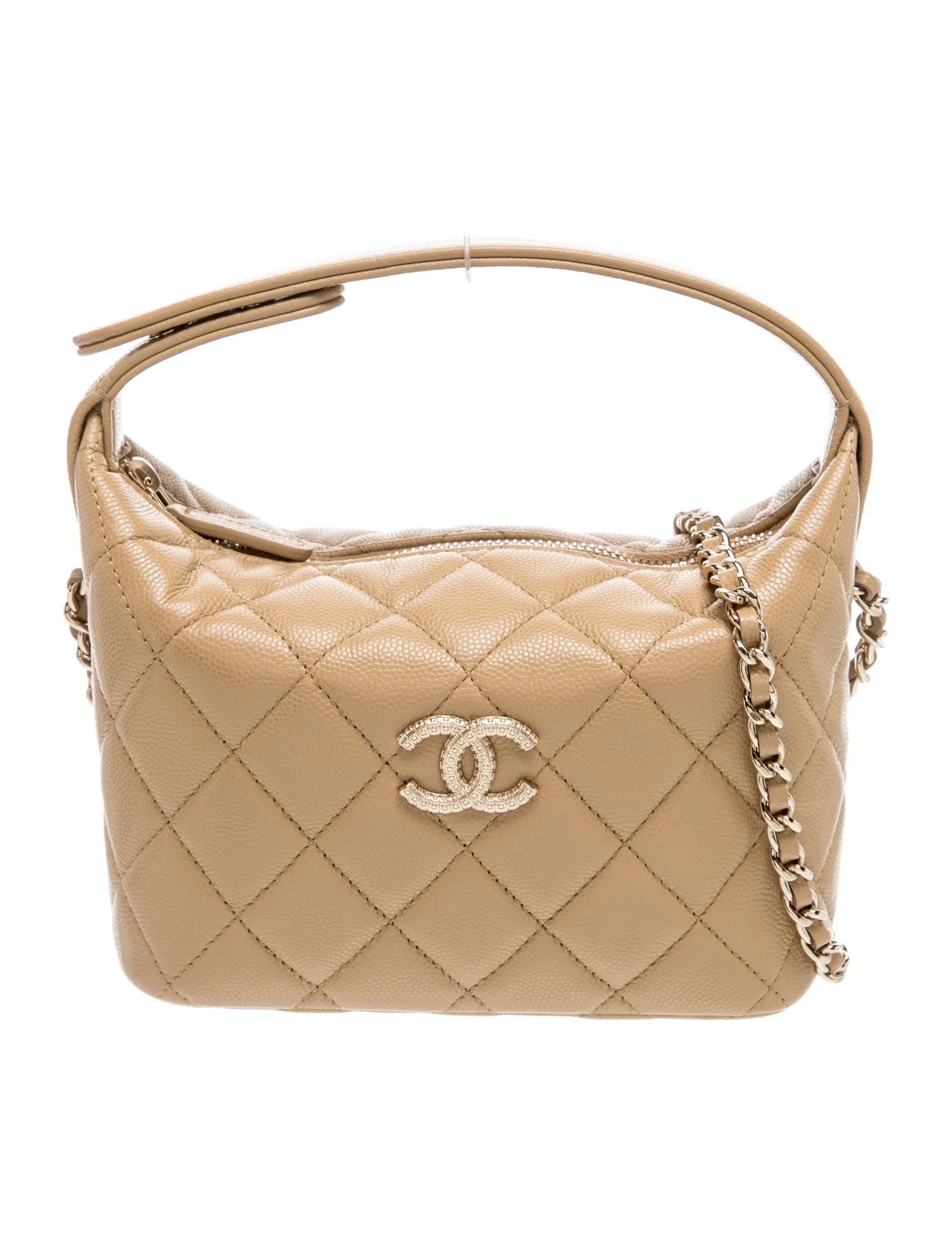 Quilted Hobo Clutch w/ Chain