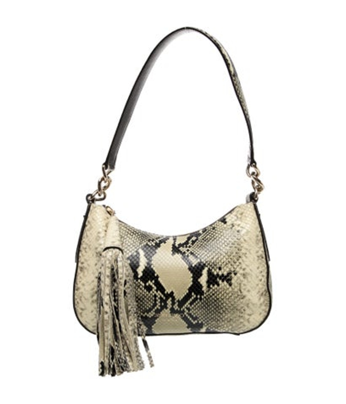 Jimmy Choo Choo Embossed Leather Shoulder Bag