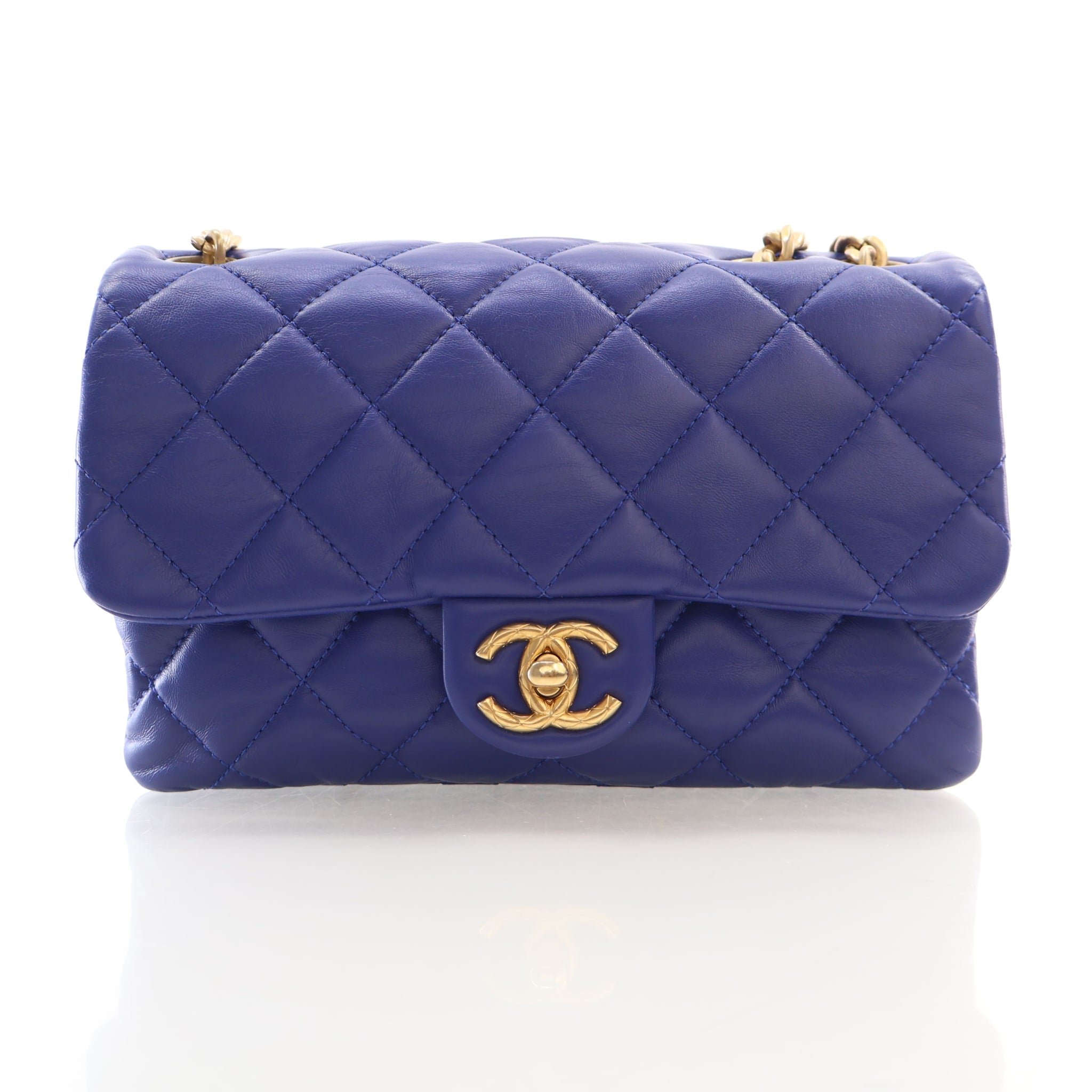 Chanel Small Lambskin Pillow Crush Flap Bag