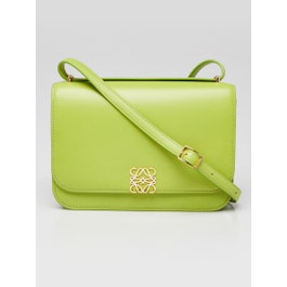 Loewe Bright Green Smooth Leather Goya Shoulder Bag