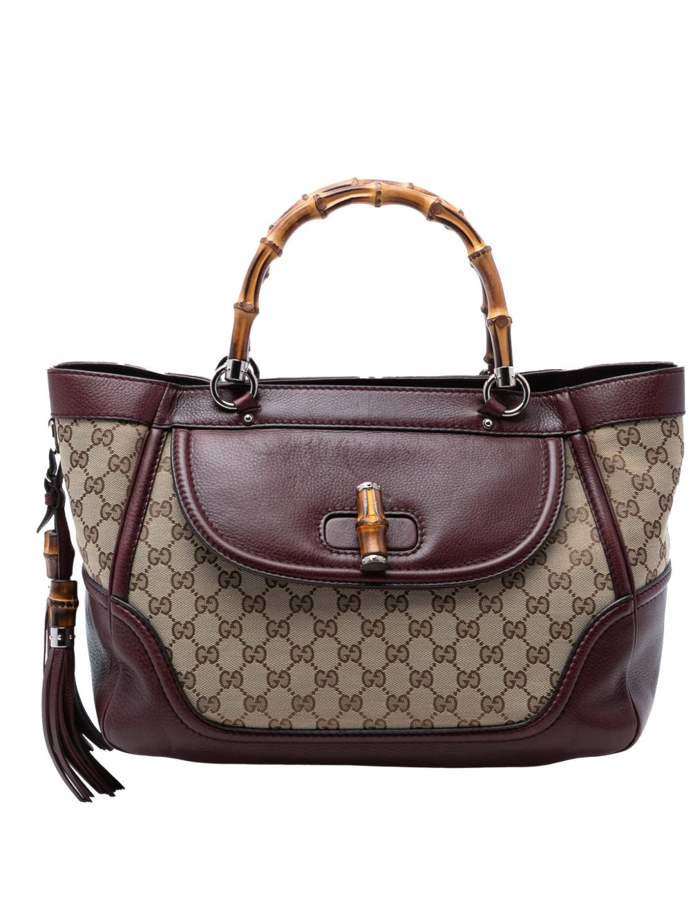 2000-2015 Medium GG Canvas New Bamboo Tassel tote bag