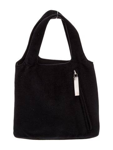 Suede Top Handle Bag