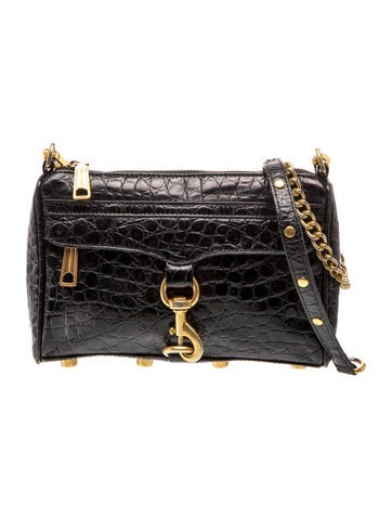 Embossed Leather Crossbody Bag