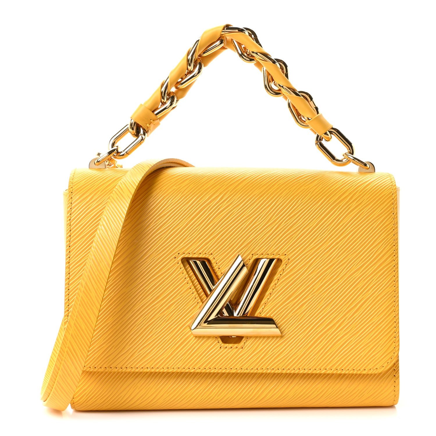 Louis Vuitton Louis Vuitton Epi Twist Braided Strap Shoulder Bag MM Sunflower