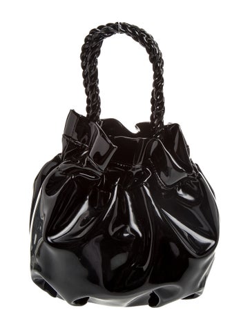 Patent Leather Bucket Bag