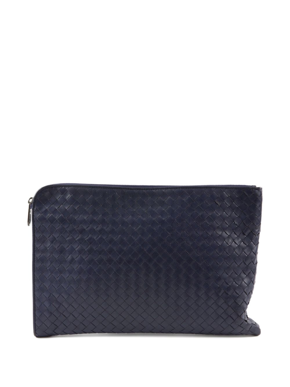 2000s Intrecciato leather clutch bag