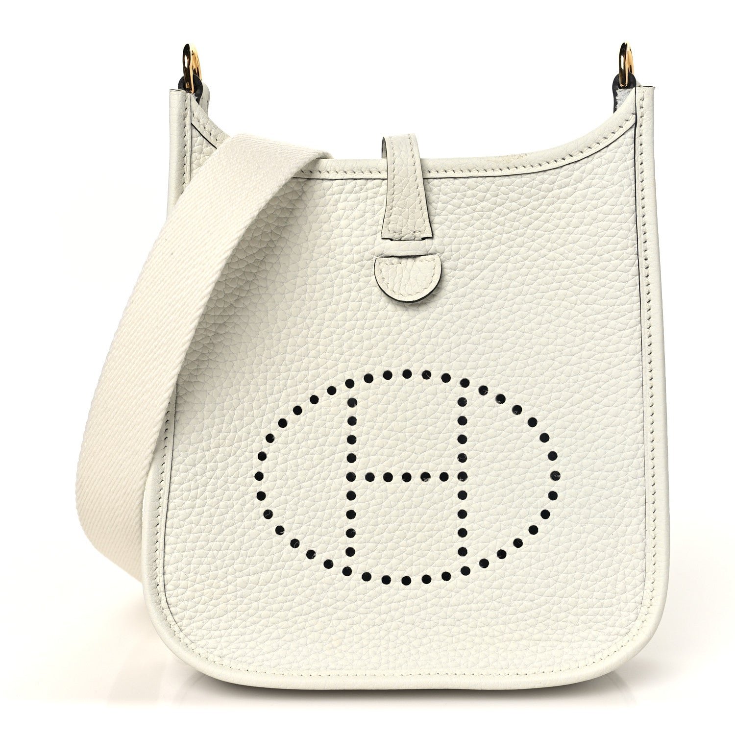 Hermes Taurillon Clemence Amazone Evelyne TPM New White