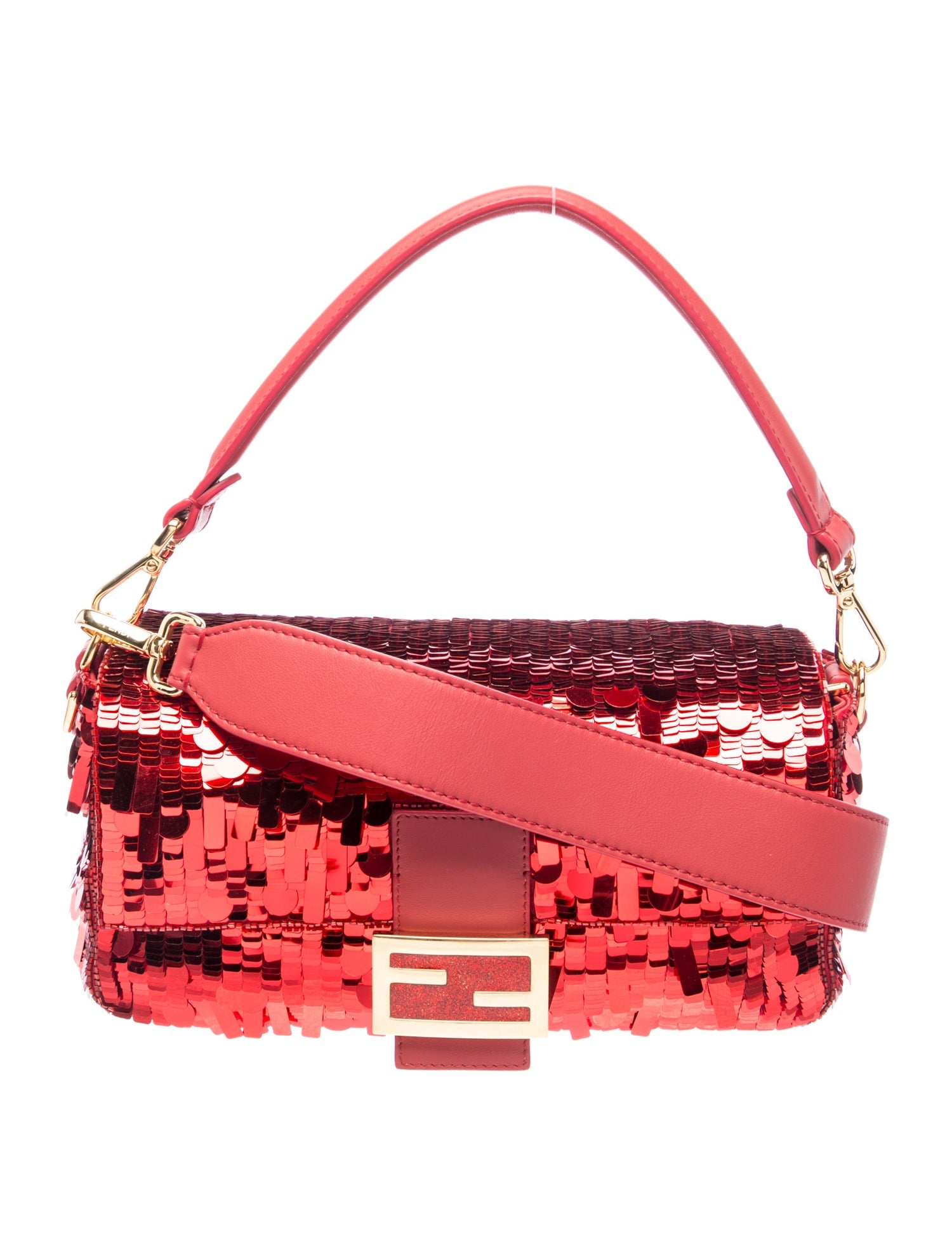 Sequins Sequin Paillettes Vitello Grace Baguette Medium