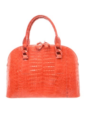 Crocodile Top Handle Bag