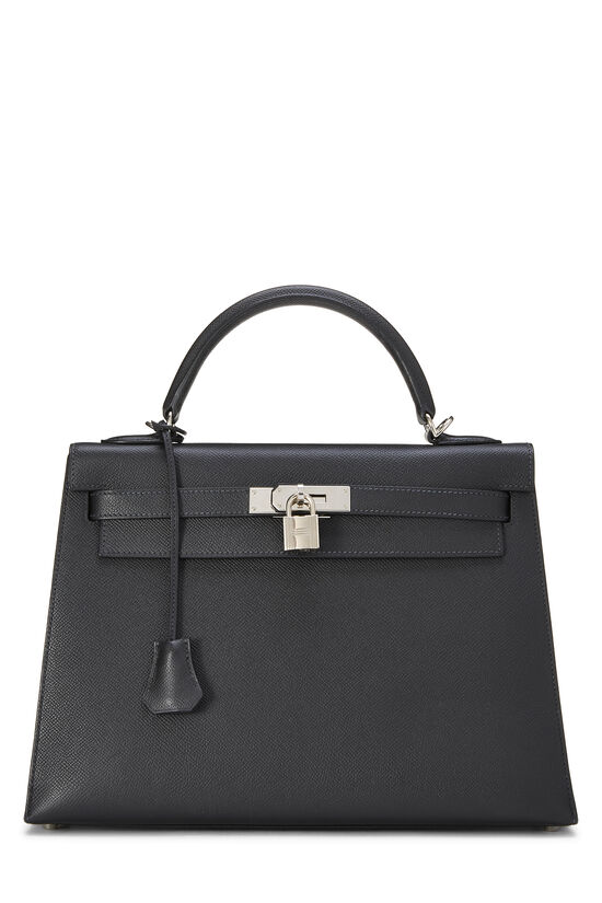 Hermès Black Epsom Kelly Sellier 32