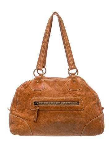 Leather Top Handle Bag