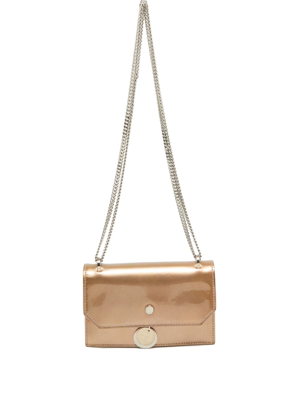 patent-leather shoulder bag