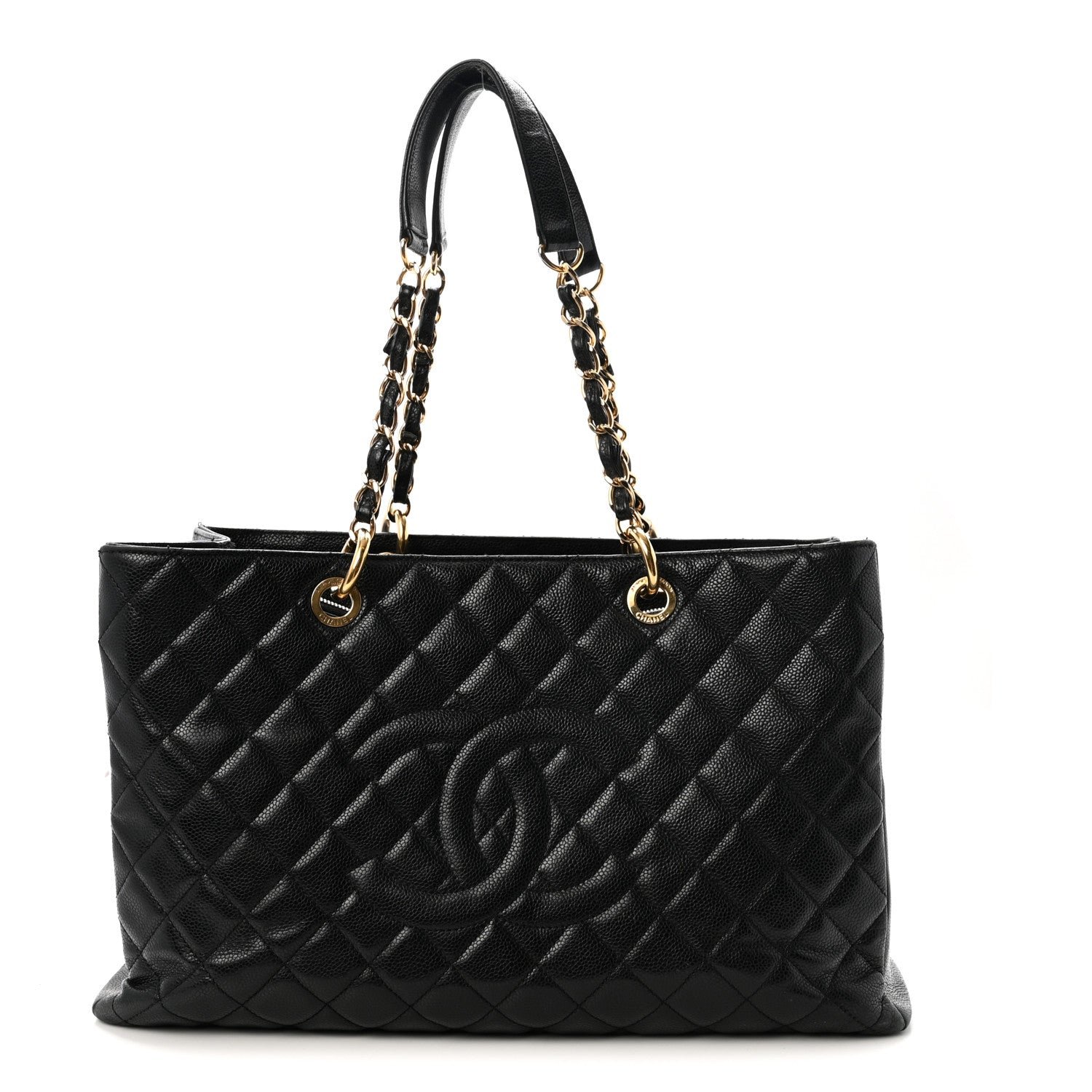 Chanel Caviar Quilted XL Grand Shopping Tote GST Black
