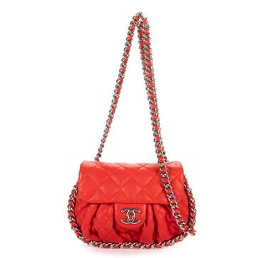 Leather Chain Around Flap