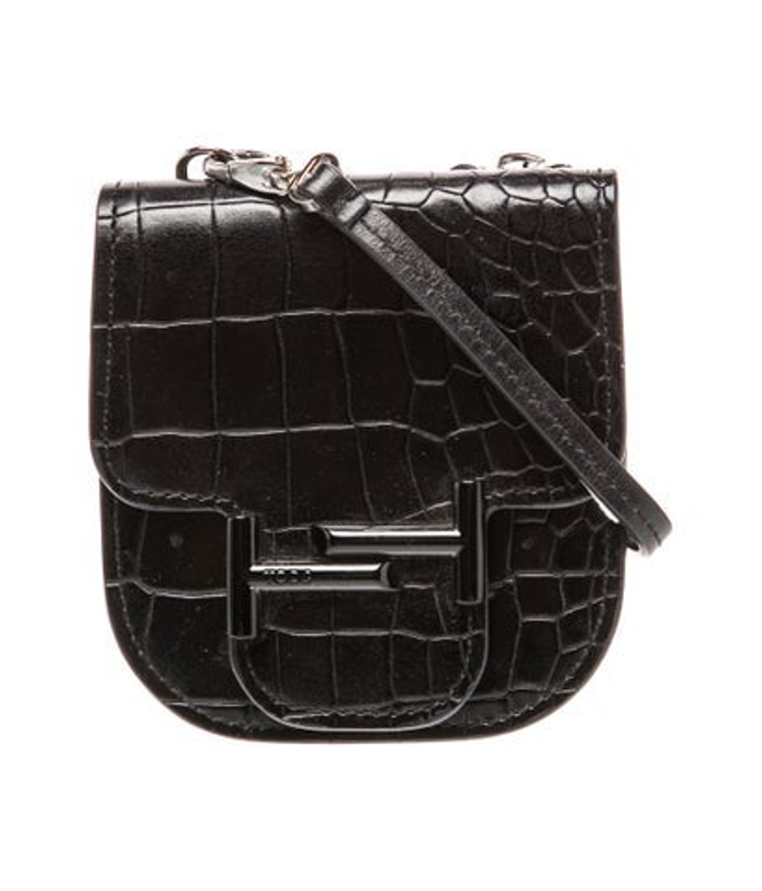 Tod's S Embossed Leather Crossbody Bag