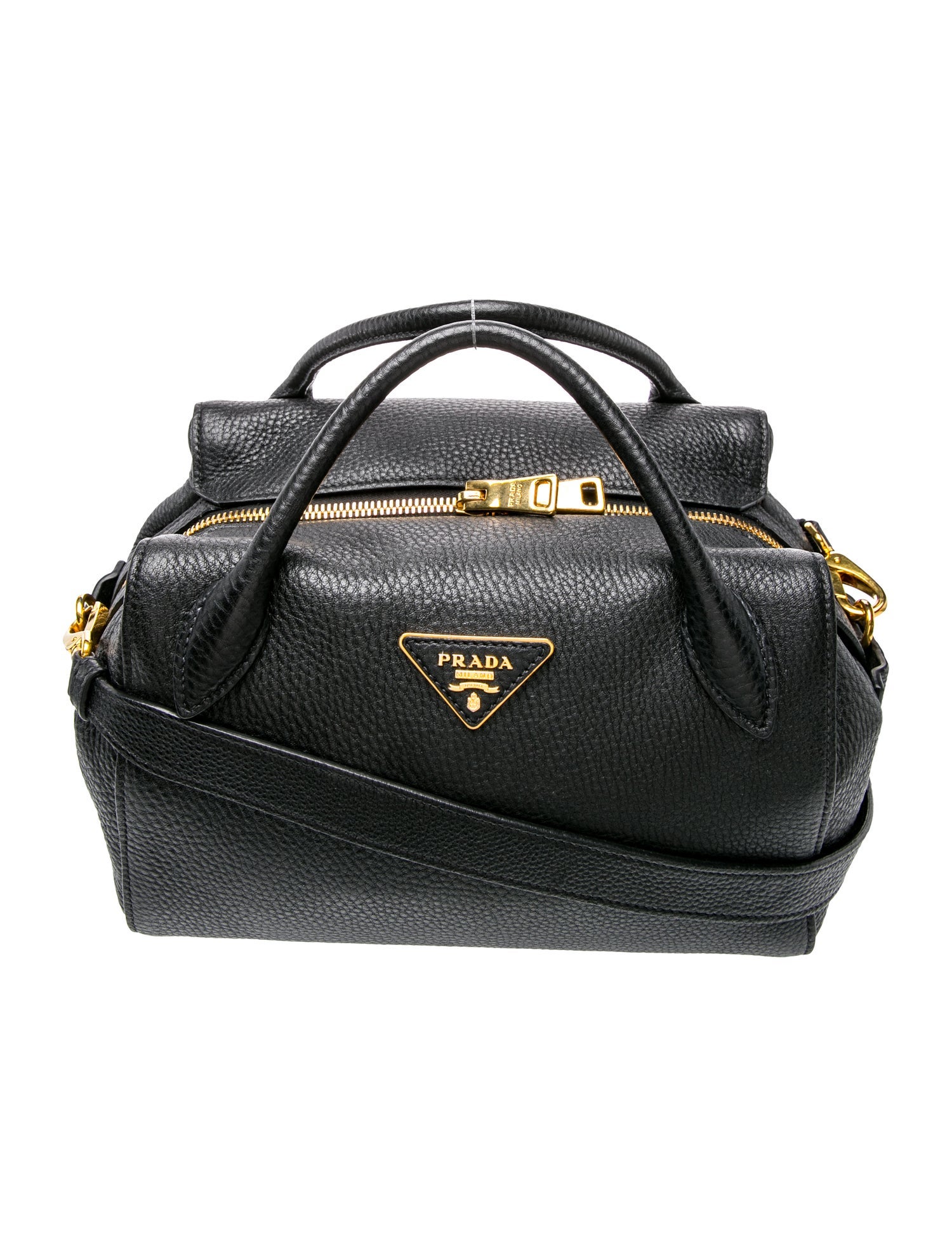 Vitello Daino Leather Top Handle Bag