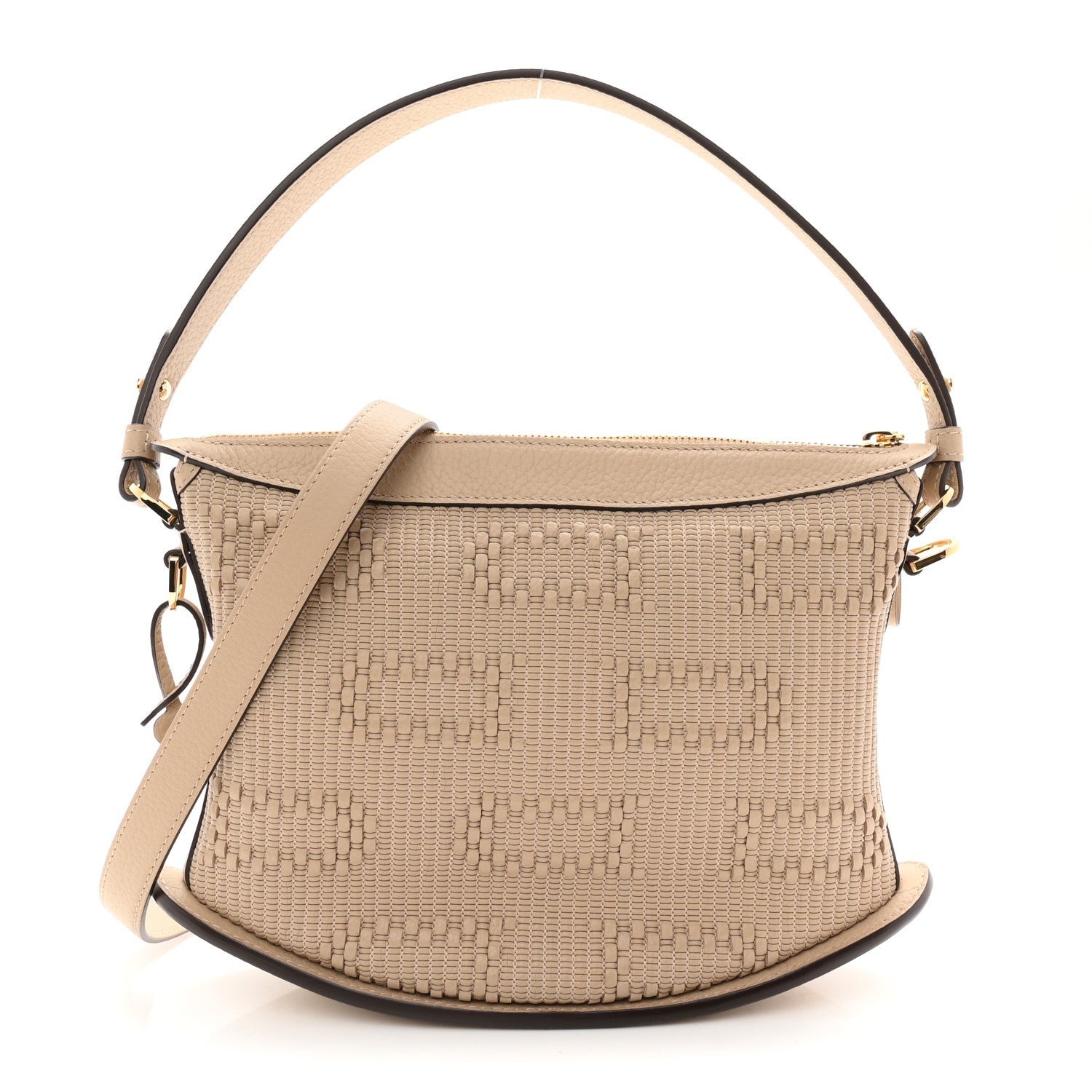 Delvaux Delvaux Taurillon Soft Woven D Motif Pin Swing Sirocco