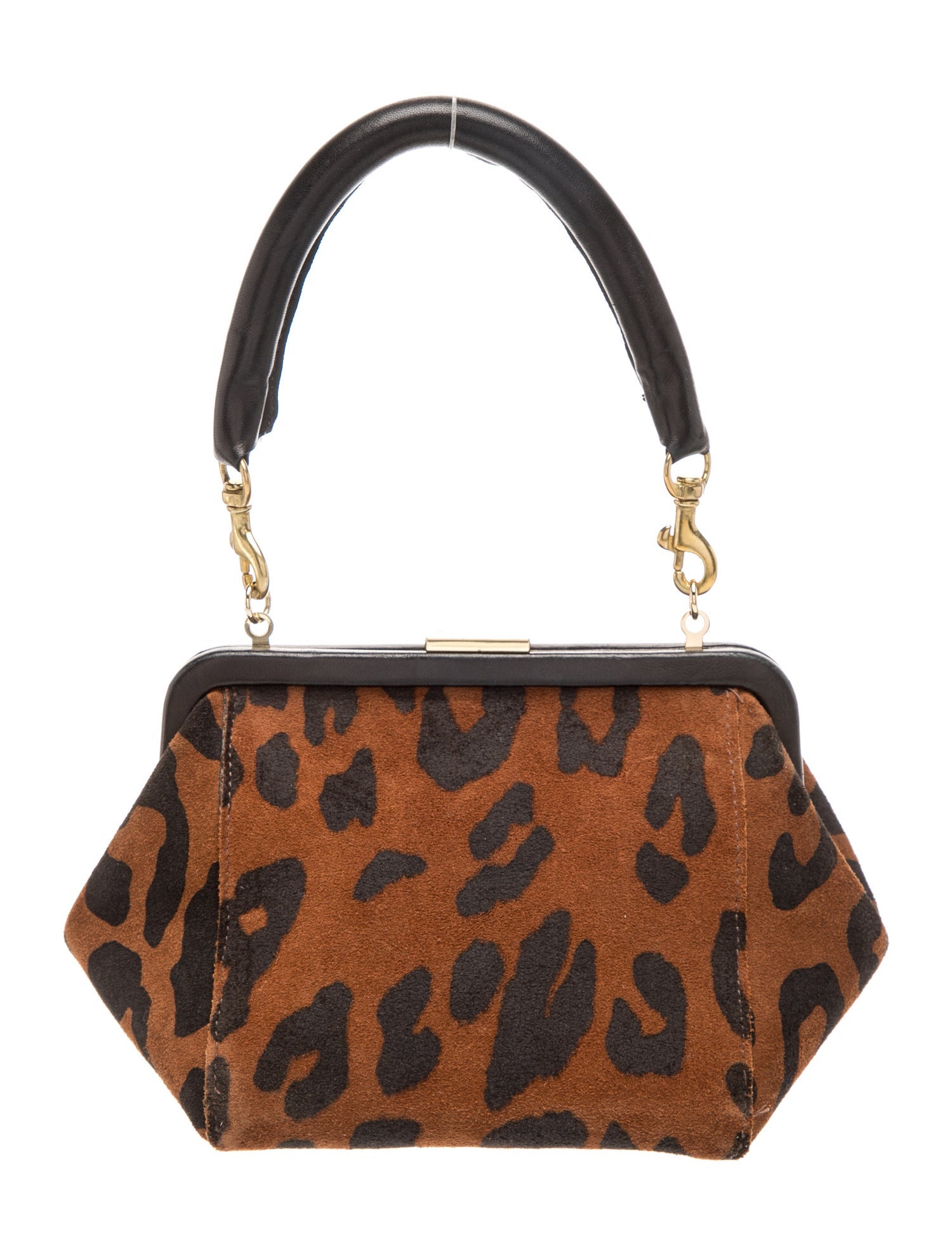 Suede Top Handle Bag