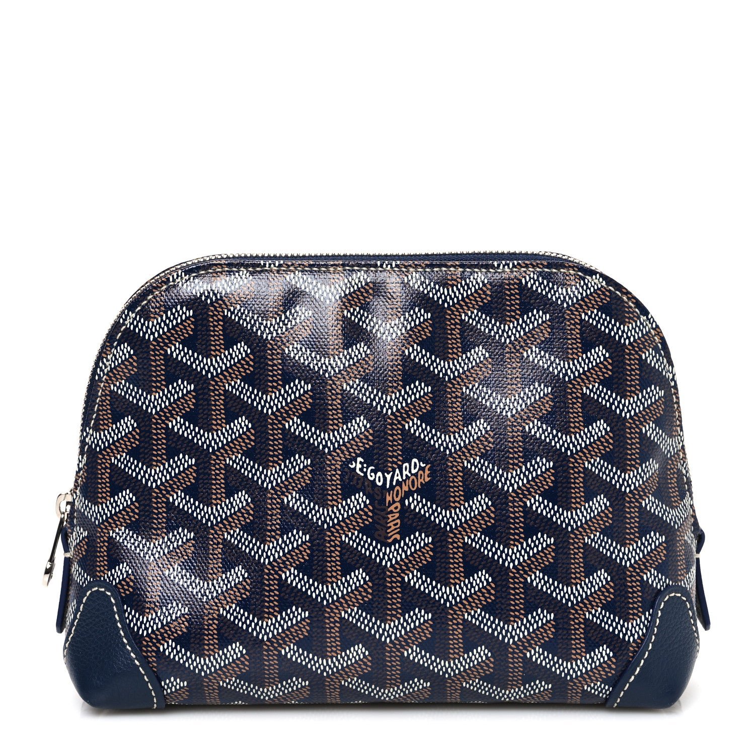 Goyard Goyardine Vendome Toiletry Pouch Navy
