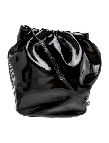 Patent Leather Bucket Bag