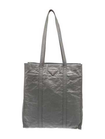 Enameled Metal Triangle Tote