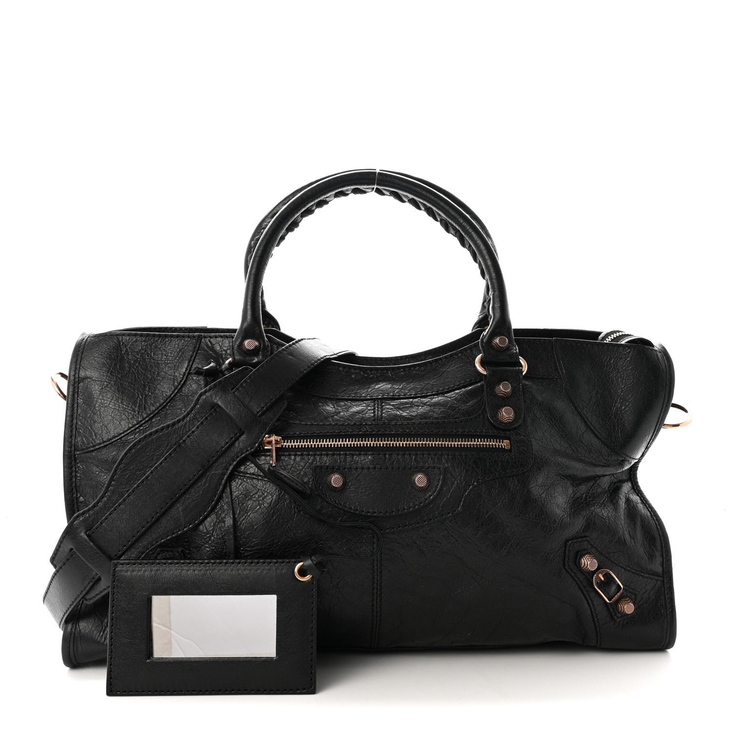 Balenciaga Balenciaga Agneau Giant 12 Rose Gold Hardware Part Time Black