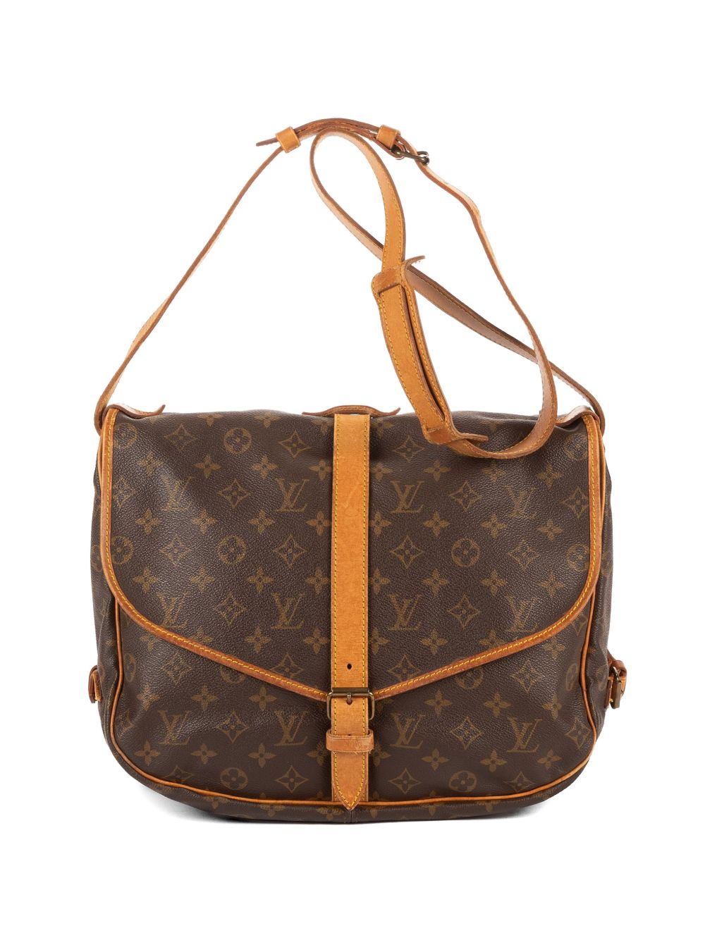 Saumur buckle-fastening shoulder bag