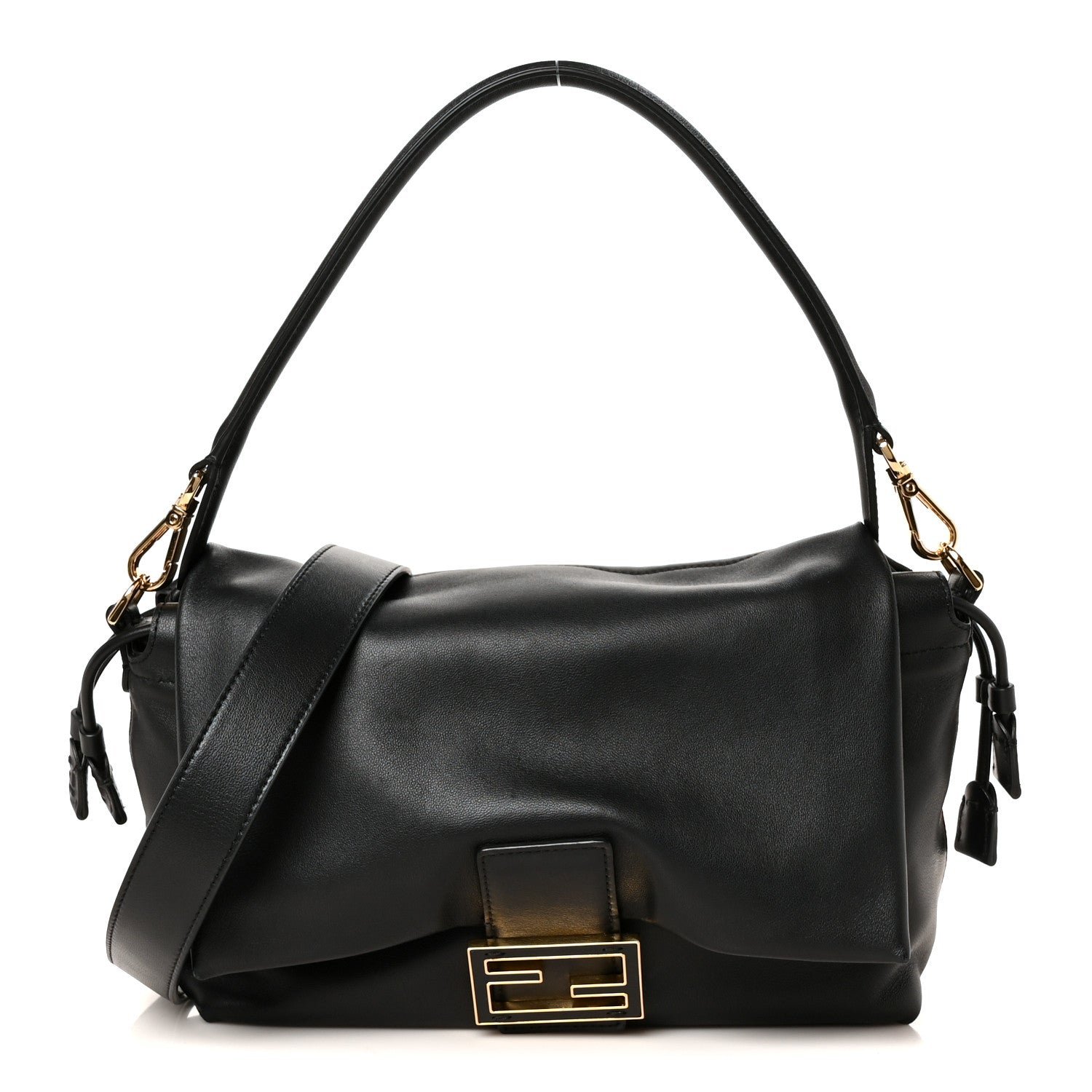 Fendi Nappa Medium Mamma Baguette Black