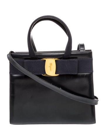 Ferragamo Vara Bow Top Handle Bag