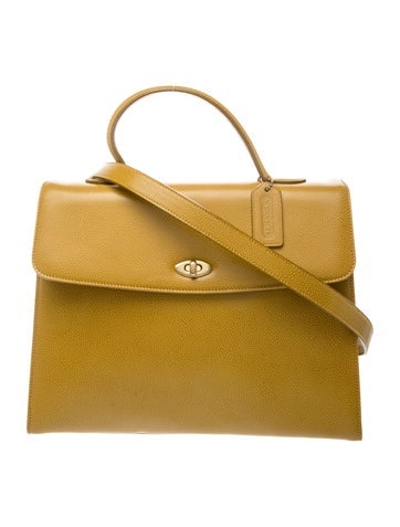 Coach Leather Top Handle Bag