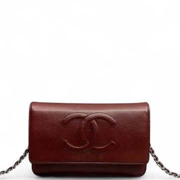 Calfskin Timeless CC Wallet on Chain