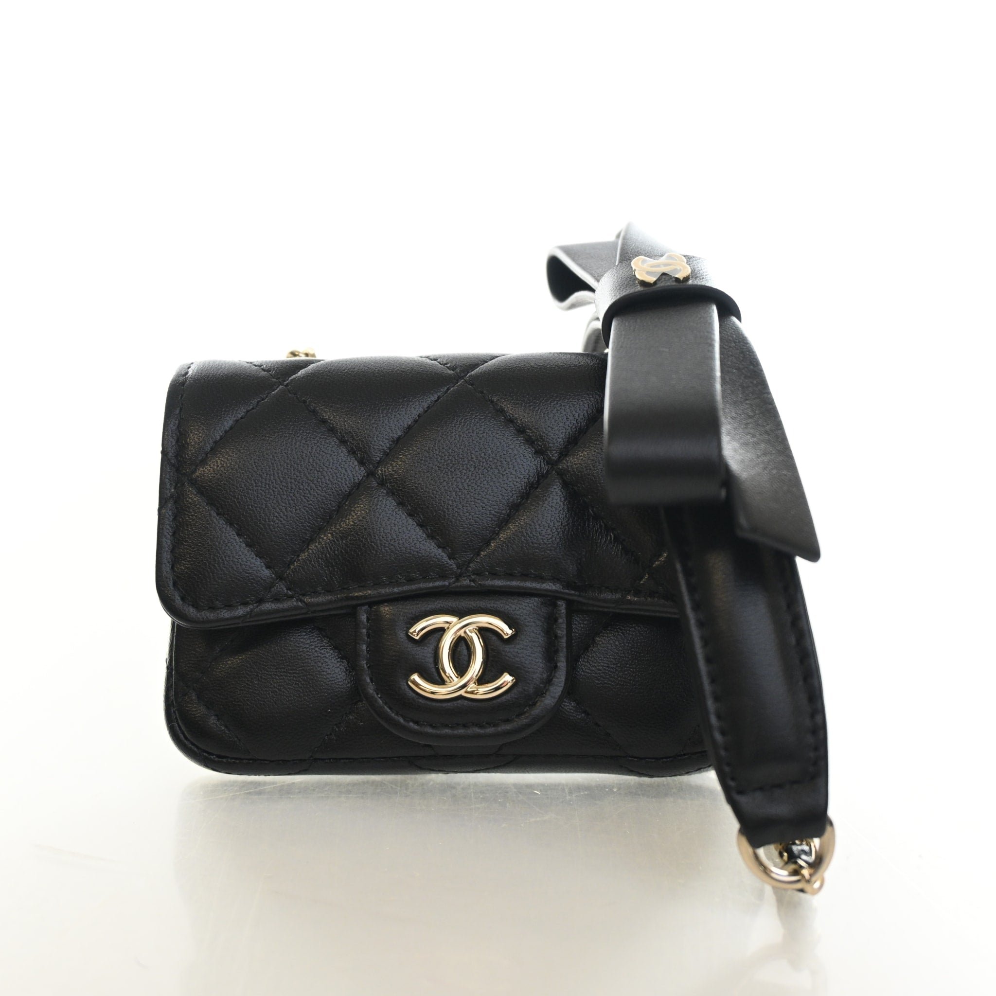 Chanel Lambskin Classic Bow Belt Bag