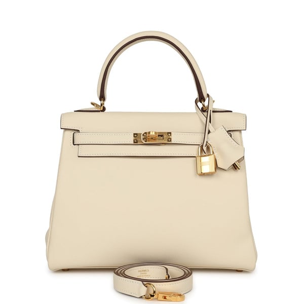 Hermes Kelly Retourne 25 Nata Swift Gold Hardware