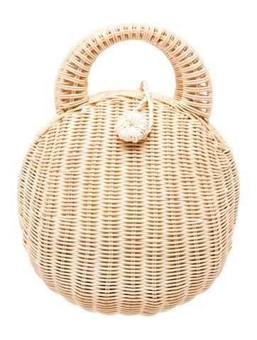 Wicker Top Handle Bag