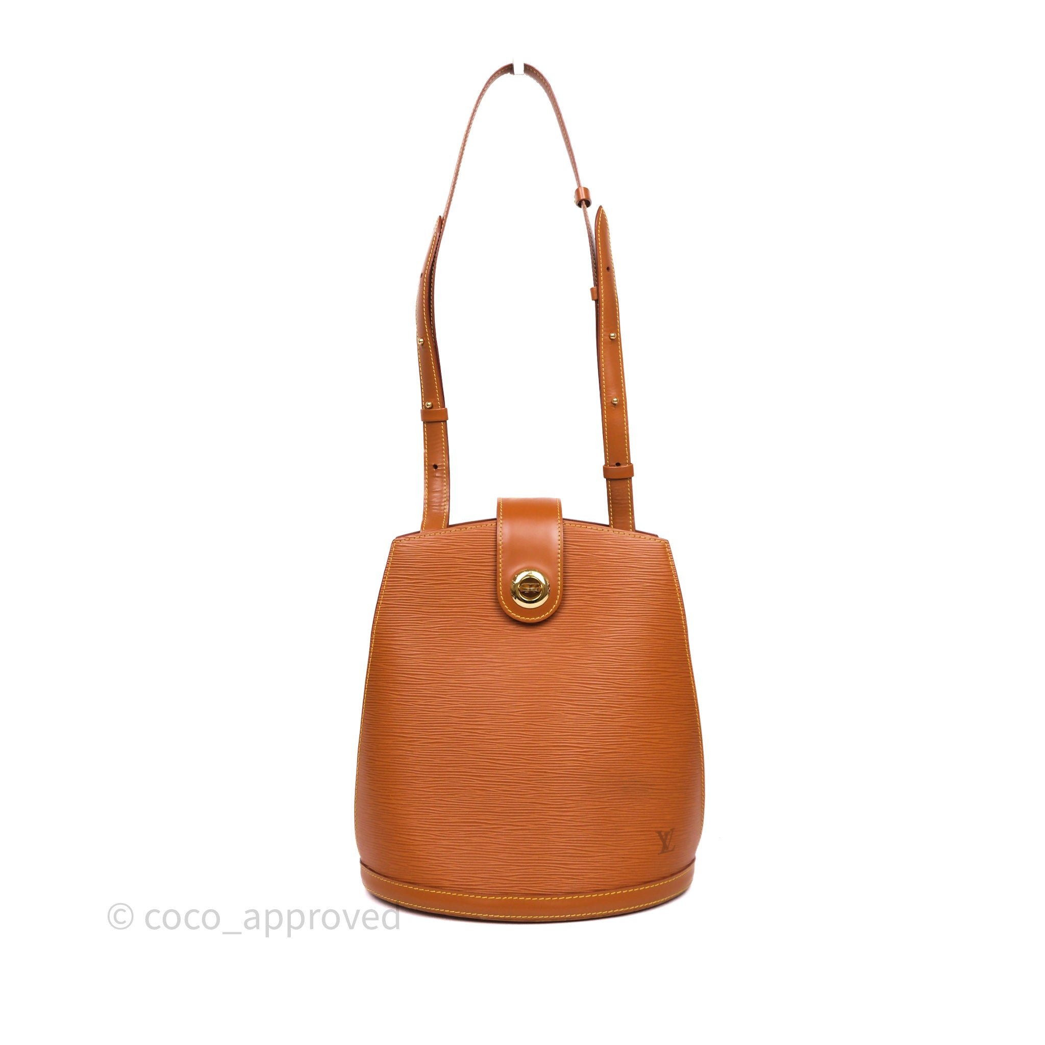 Louis Vuitton Cluny Shoulder Bag Brown Epi