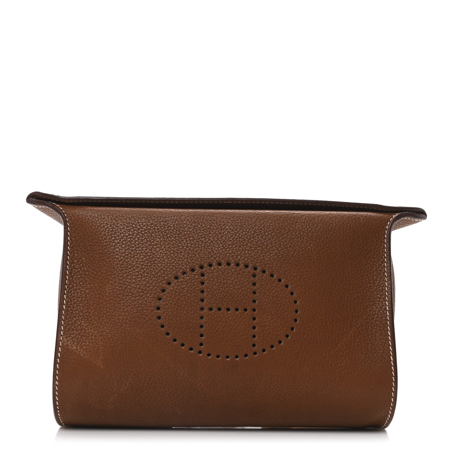 Hermes Barenia Faubourg Videpoches Fauve Gold