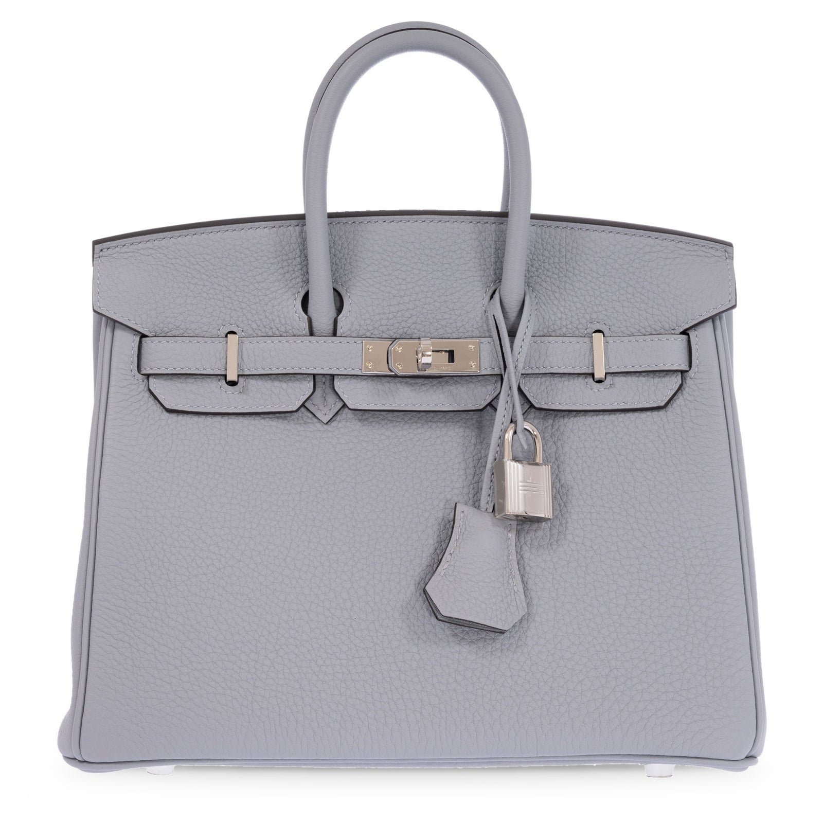 Hermès Birkin 25 Gris Pantin Togo Palladium Hardware