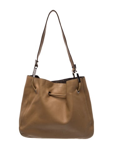 Leather Bucket Bag Small
