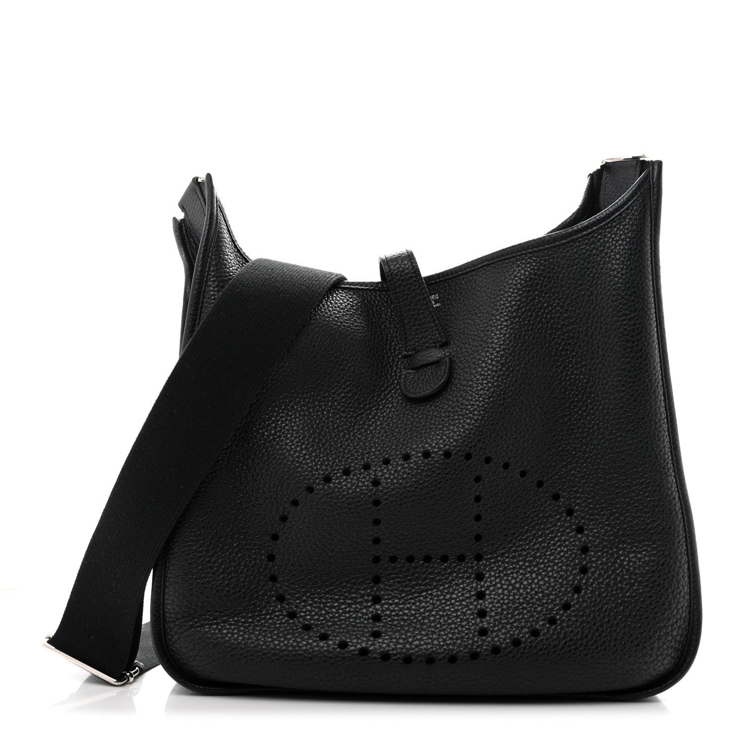 Hermes Taurillon Clemence EVELYNE III GM Black